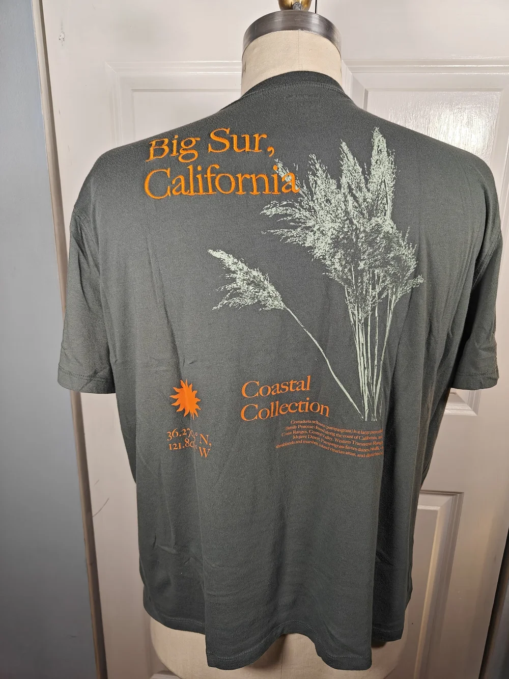 Old Navy Mens XXL Dark Green Big Sur California Coastal Graphic T-Shirt